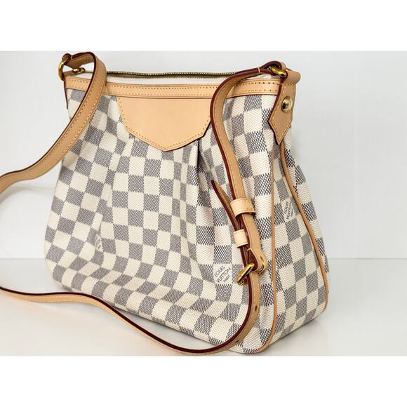 NEW Louis Vuitton Siracusa PM Damier Azur Crossbody Bag - Picture 6 of 15